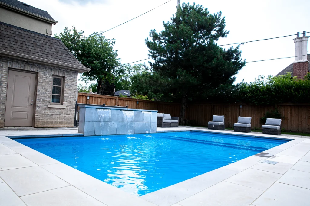 plunge pool in Toronto for a small backyard home 