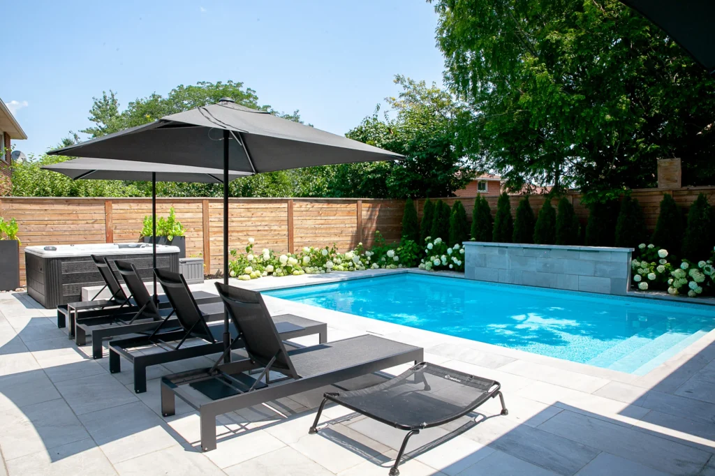 Full backyard landscaping ideas and services by Destination Pools and Landscaping in Toronto and South Mississauga
