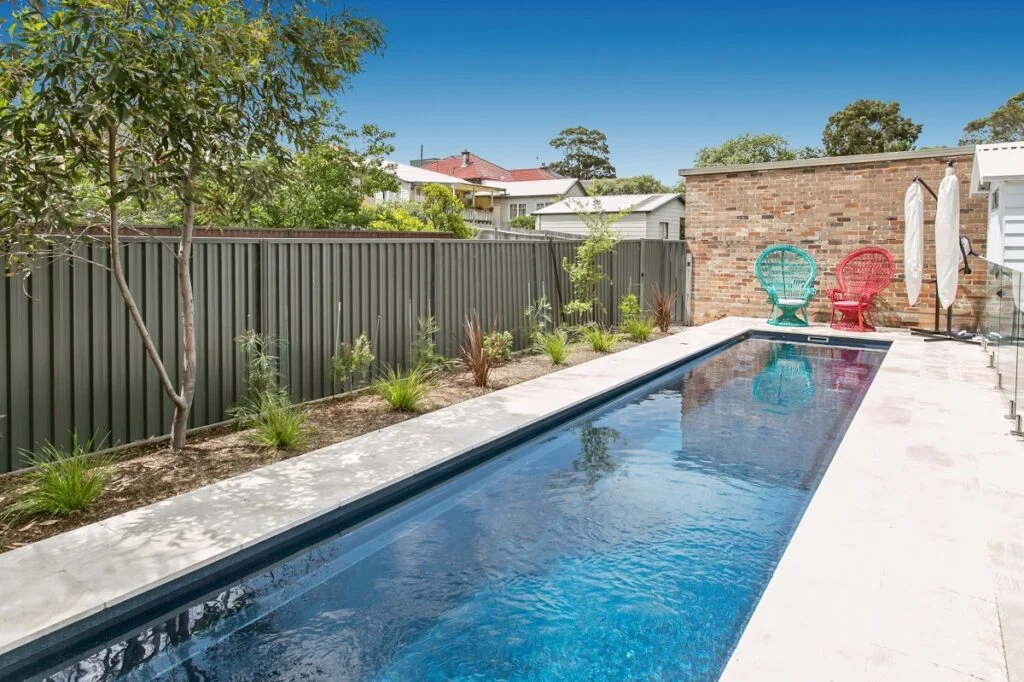 Lap Pool in a small backyard home